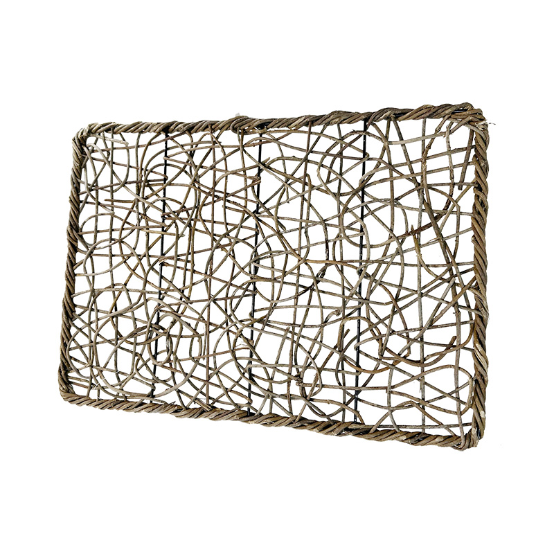 Panneau tissé rectangulaire de décoration murale