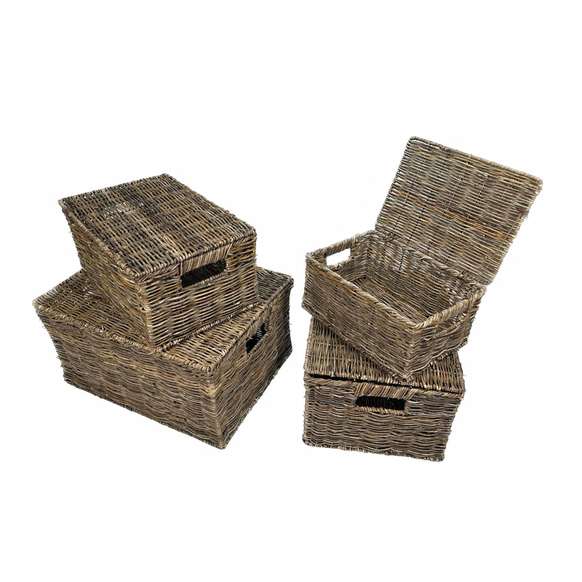 Panier avec couvercle